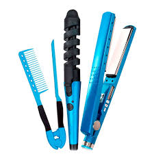 GlamBrush™ (Kit de Plancha de Cabello+Rizadora+Peine)